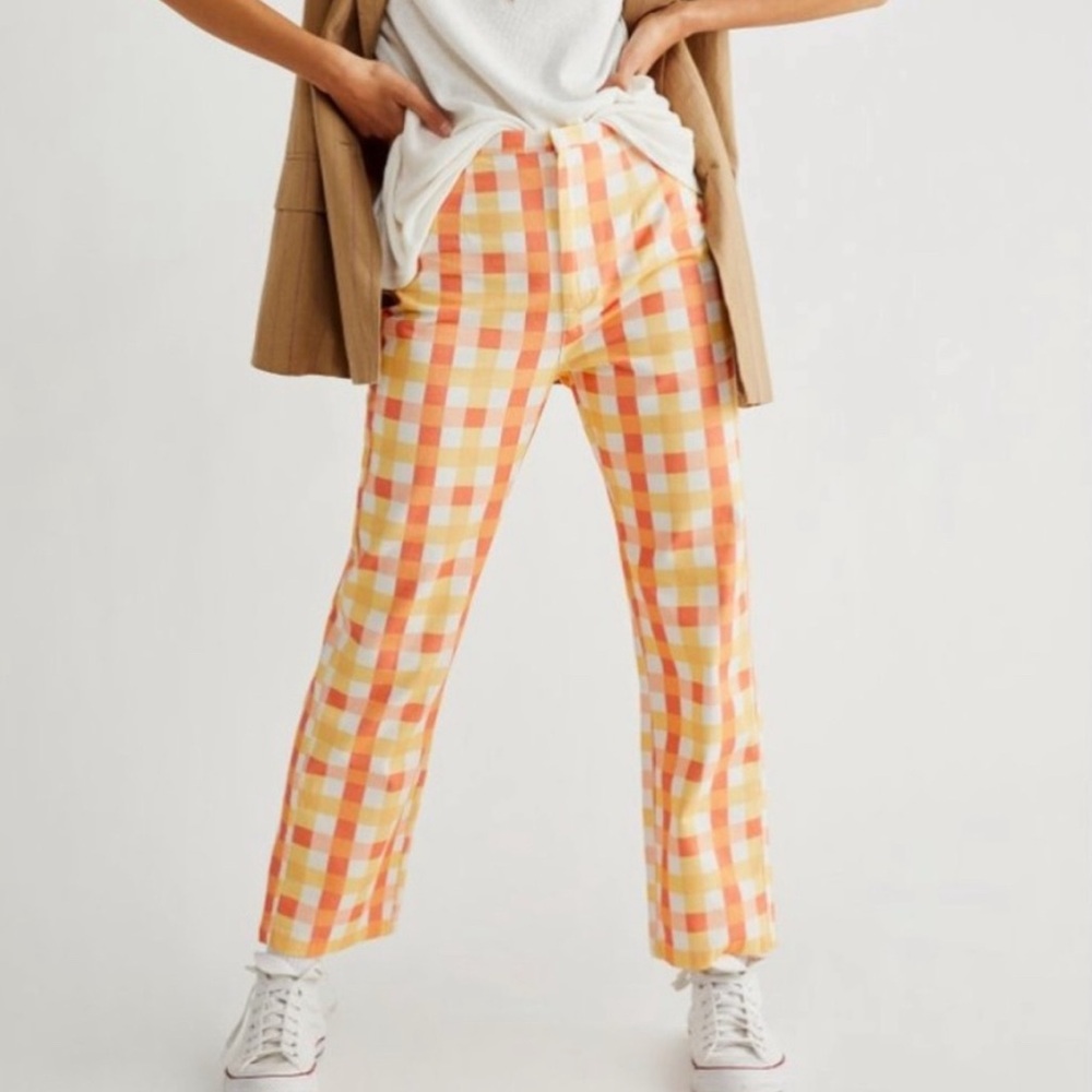 Free People- She’s All that Plaid Pants. *NEW & unworn, Size 12